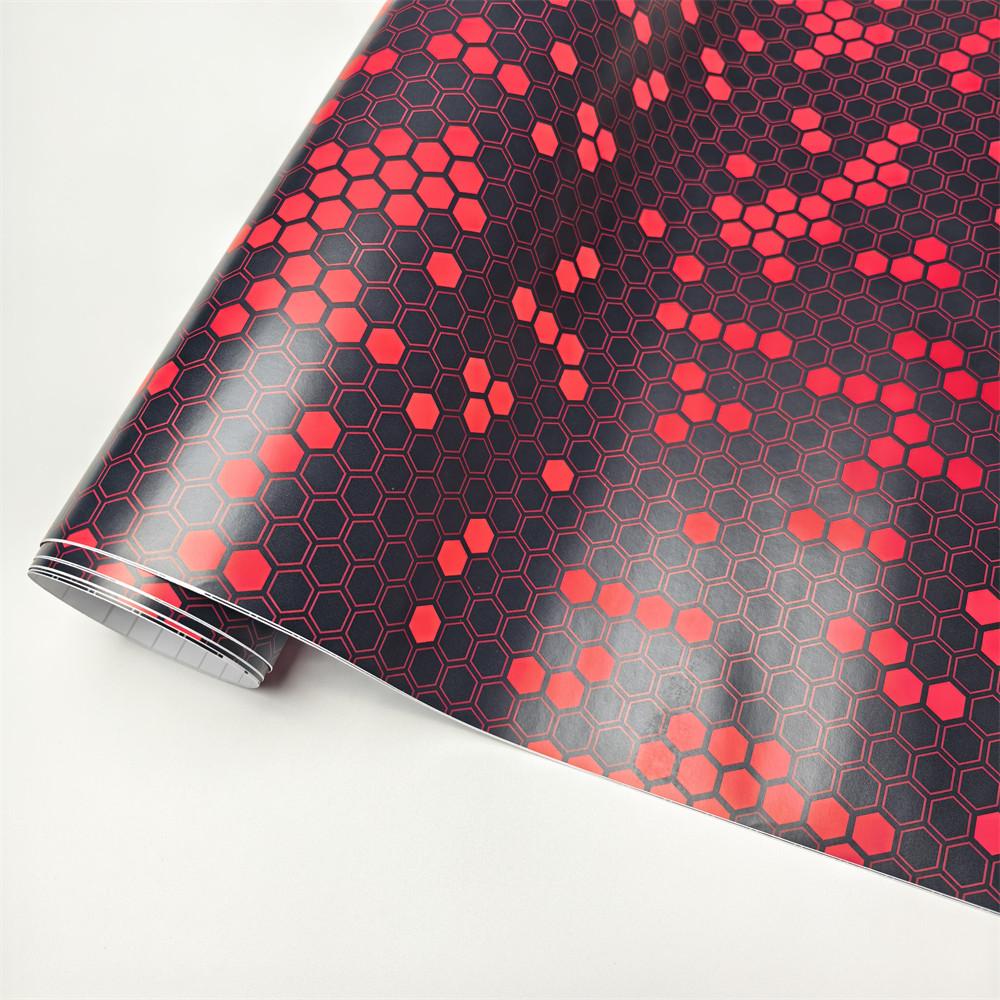 Honeycomb Camo Car Vinyl Wrap Hexagon