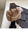 Herbst/Winter Perlenvelours Umhängetasche - Koreanischer Stil, Niedliches flauschiges Design für Damen