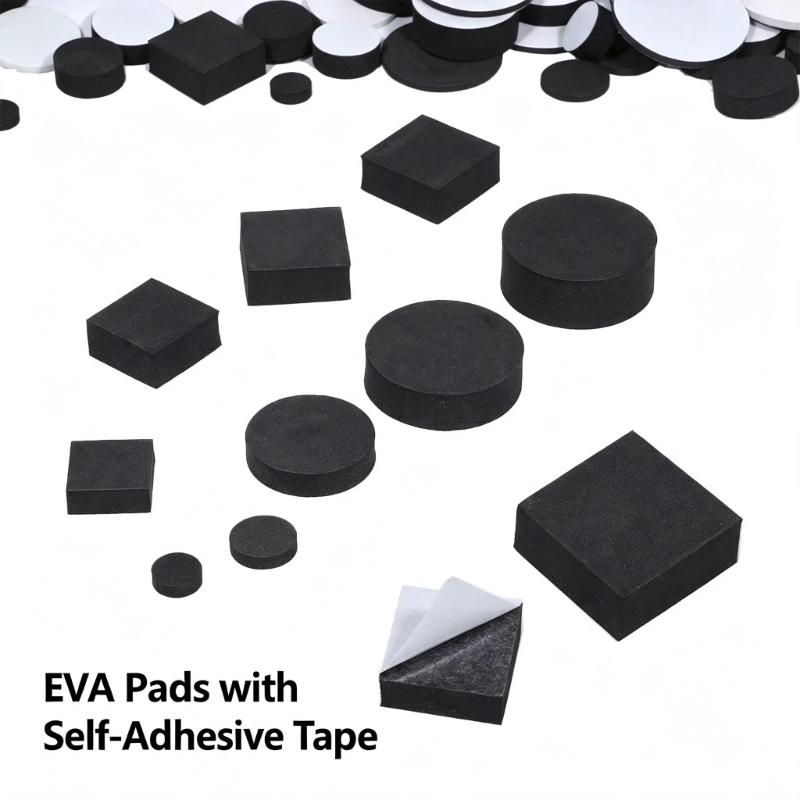 Adhesive-Backed Round Cushion Grip Set, Dense 40 Count for Speaker Feet, Quiet Contact, Scratch Guard and Home Care
