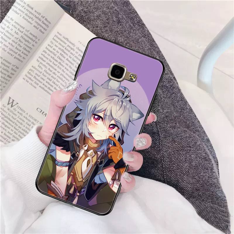 YNDFCNB Genshin Impact Phone Case for Samsung A6 A8 Plus A7 A9 A20 A20S A30 A30S A40 A50 A70