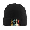 Vintage Style Volleyball Tri Blend Bonnet Hats Hip Hop Hats for Unisex Unisex Winter Keep Warm Skullies Beanies Caps