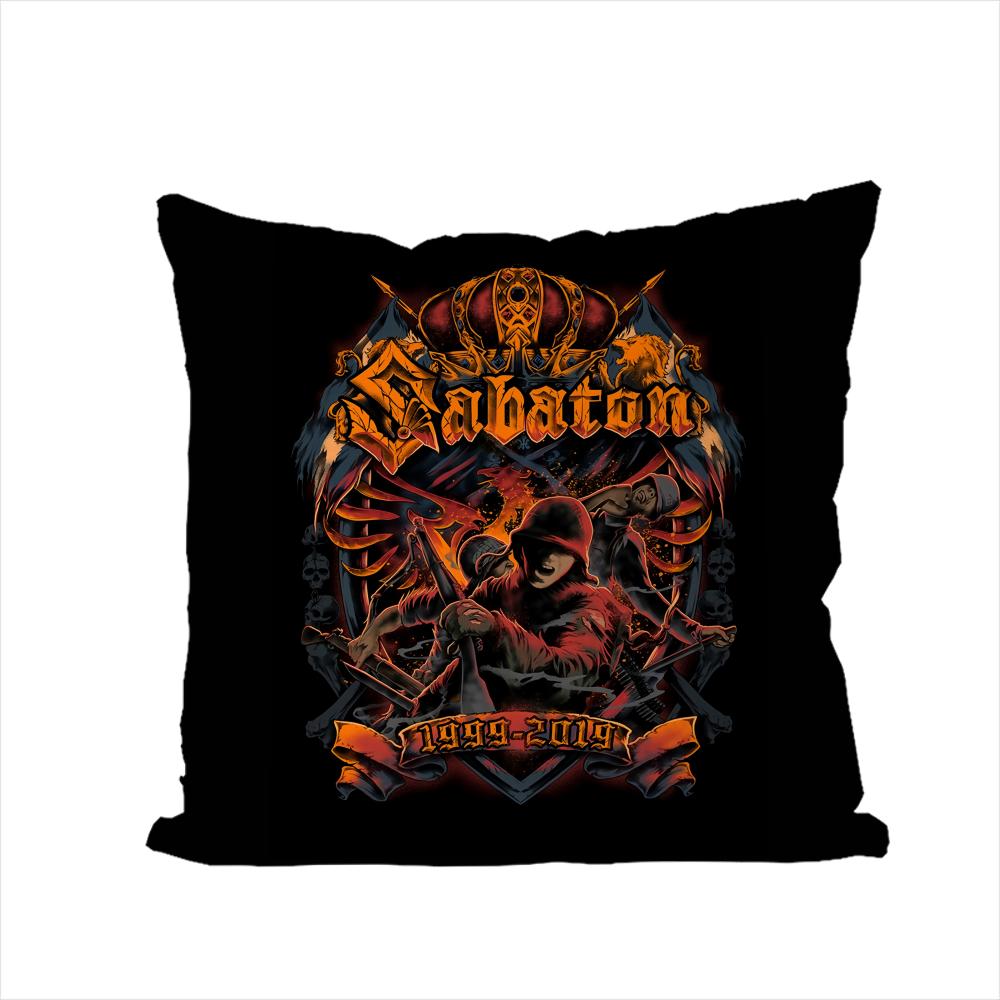 Band SSabaton Pillow Case For Car Sofa Decorative Home Doublesided Print Plush Square Throw Pillow Cushion Cover