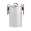 900ml Keith Ti6300 Titanium 256g Cooking Pot Non-stick Rice Cooker Light Weight Cookware With Handle