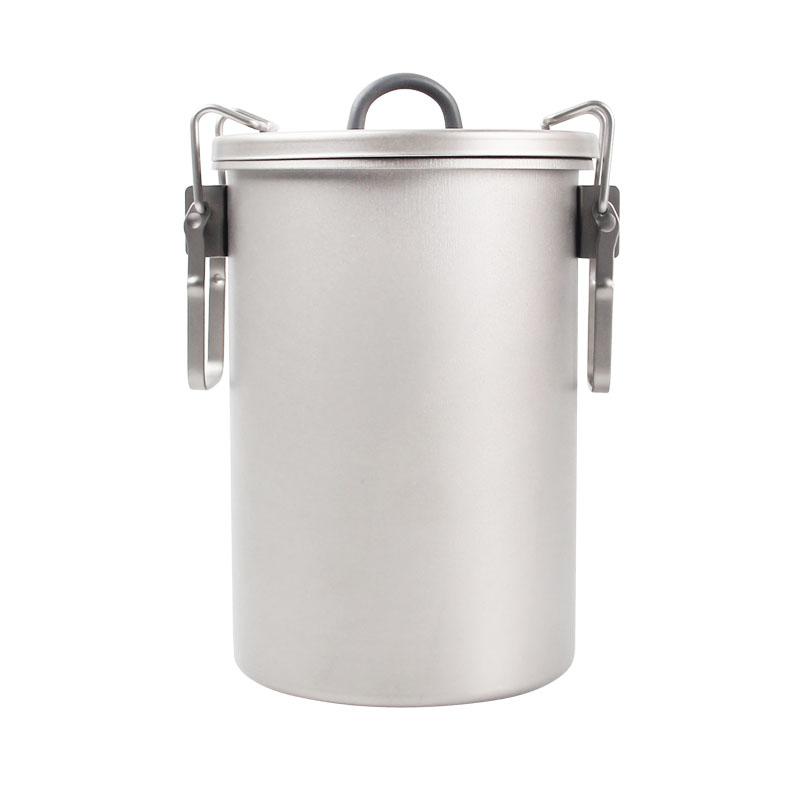 900ml Keith Ti6300 Titanium 256g Cooking Pot Non-stick Rice Cooker Light Weight Cookware With Handle