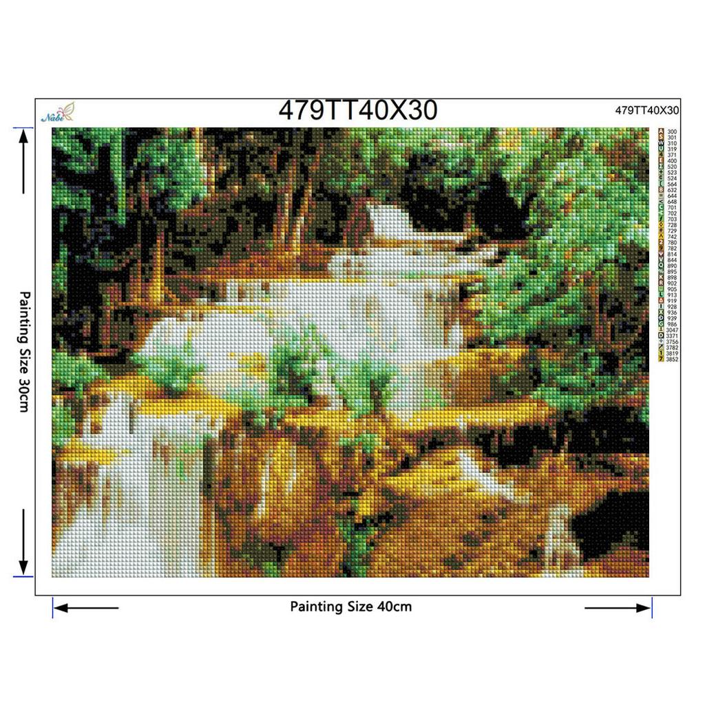 FULL Diamond  Gift 5D Waterfall Natural Scenery DIY Diamond Painting Cross Stitch Home Decor
