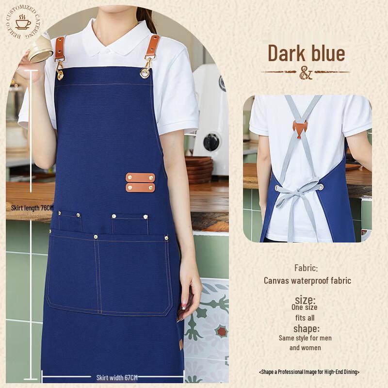 Waterproof Canvas Strap Kitchen Apron