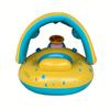 1pc PVC Children's Swimming Ring With Sun Shade, Inflatable Water Toy, Swimming Pool Float