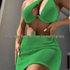 Women's Asymmetric One-Shoulder Three-Piece Bikini Set