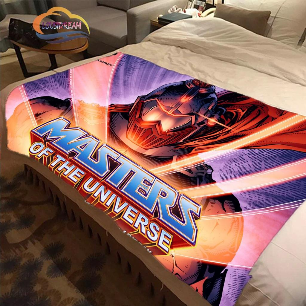 Cartoon Masters of the Universe wool blanket Jindian animation cashmere  fashion  Portable Flannel Warm camping