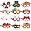 12Pcs Las Vegas Casino Theme Poker Card Paper Eyeglasses Photo Props for Adults Birthday Game Night Retirement Party Decoration