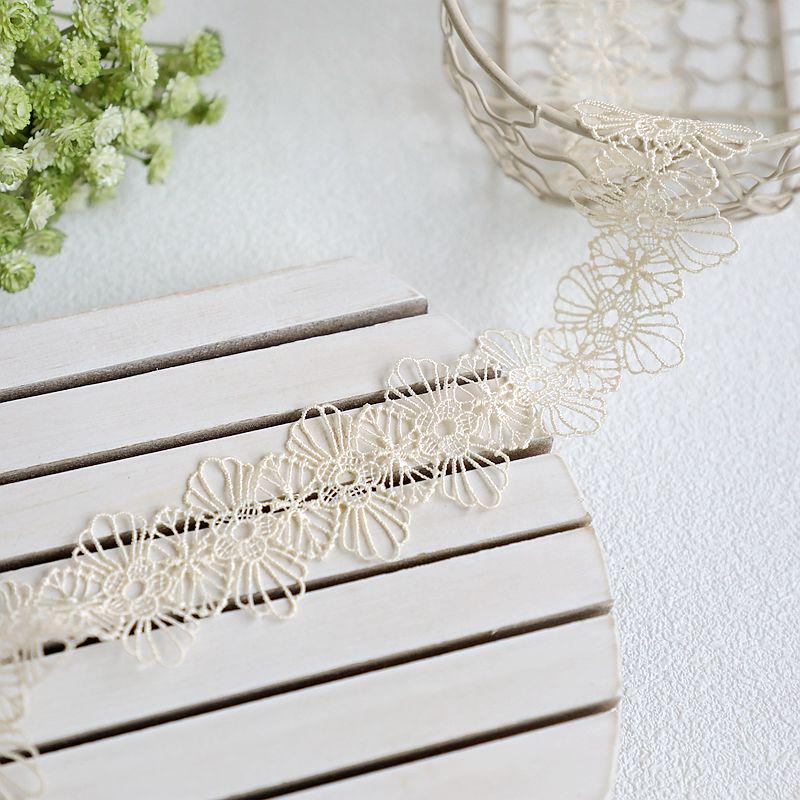 Colored Water-Soluble Lace Trim for Necklaces, Hats, Sofas, and Rustic Clothing