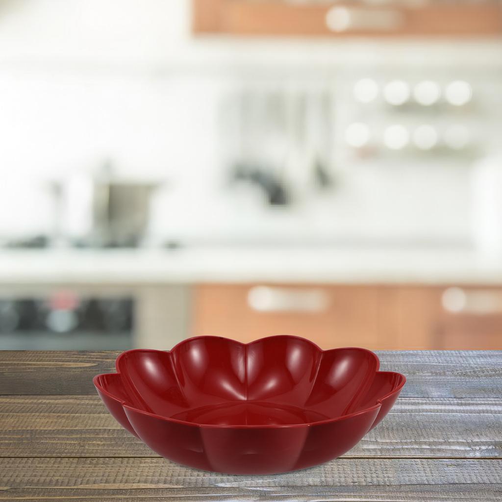 2Pcs Home Use Candy Fruit Plate Plastic Serving Tray Round Snack Platter Multipurpose Appetizer Dessert Party Serving Tray