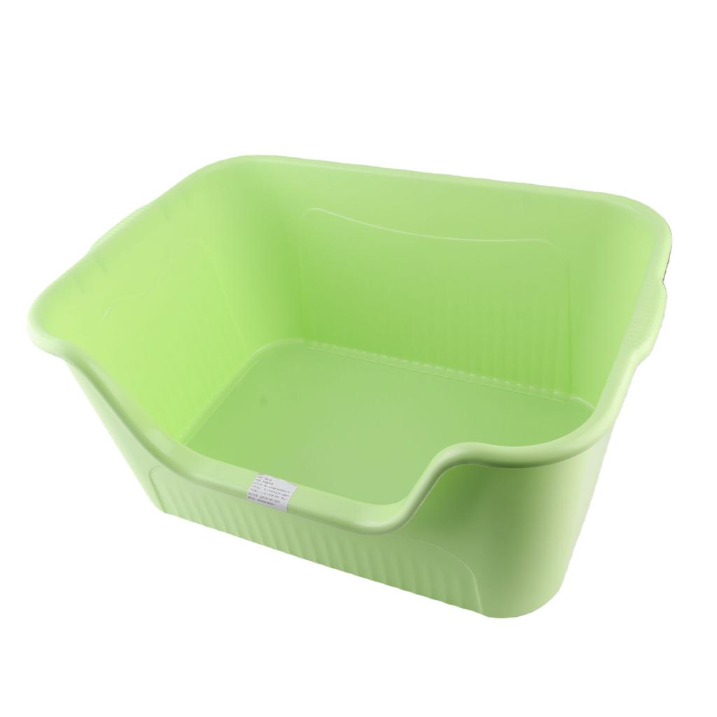 Large Cat Litter Box High Sides Anti Splashing Easy To Clean Simple Look Open Cat Litter Box for Large Cats