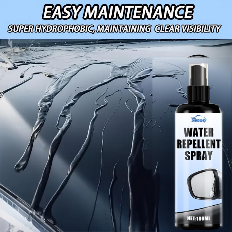Car Glass Waterproof Spray, Rain-Resistant Coating, Car Liquid Windshield Sunshade Film, Glossy Polish, Enhances Waterproof Performance, Improves