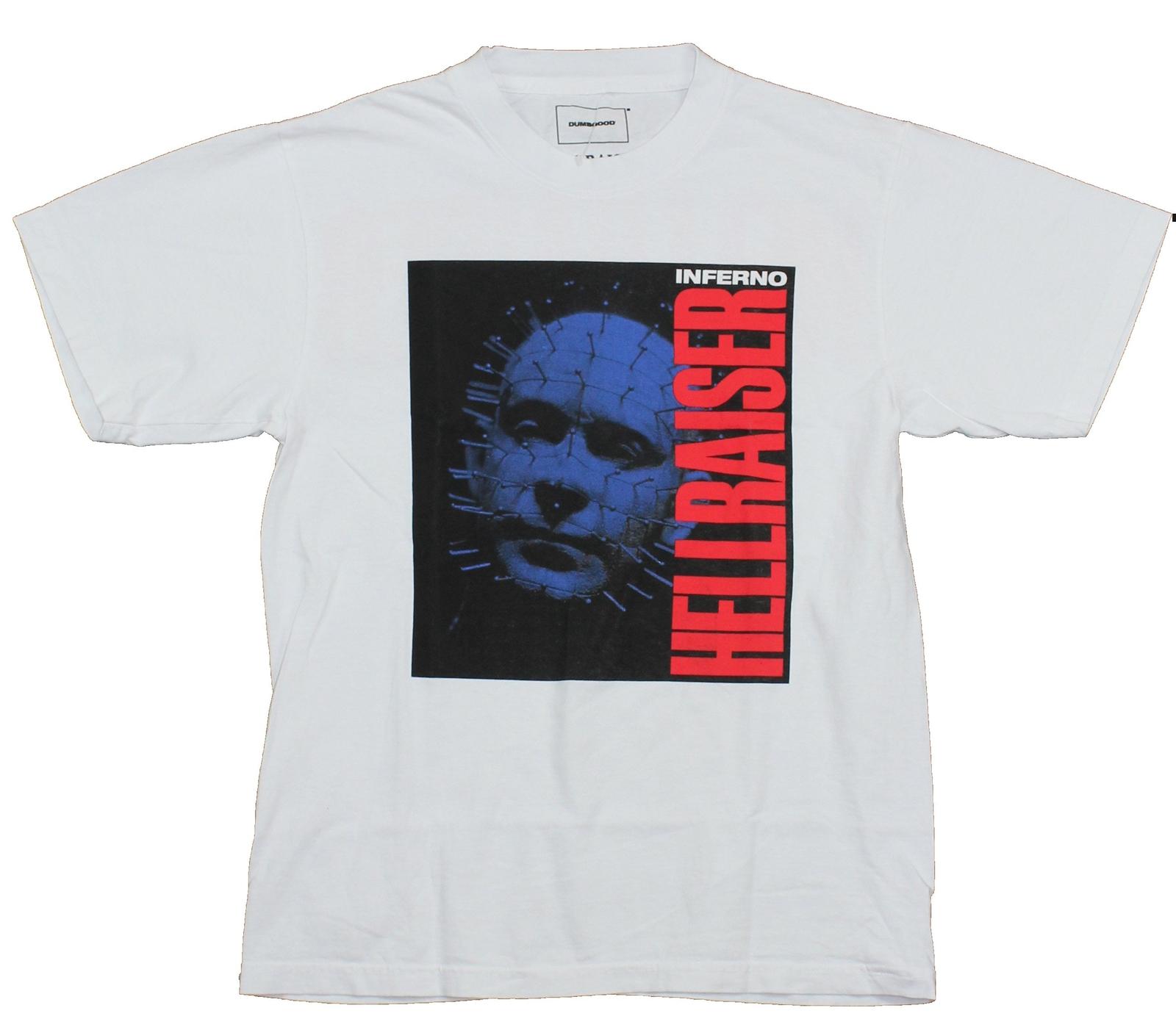 Hellraiser Mens T-Shirt - Inferno Blue Pinhead Logo Back XXXXL