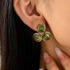 Camellia Stud Earrings: French Chic High-End, Elegant Retro Design Women's Accessories