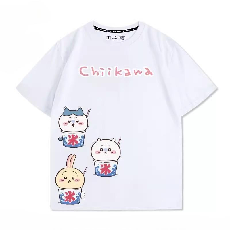 Cute Cartoon Printed Men's and Women's T-shirts for Outdoor Street Leisure, Fashion, Sports, Harajuku Children's Short Sleeves