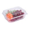 Clear Plastic Fruit & Veggie Box with Lid - Disposable and Thickened for Fresh Storage