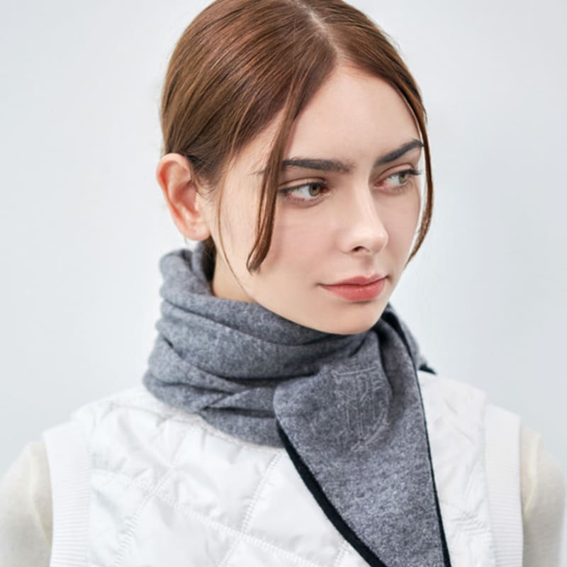 

nitina cashmere muffler M/G Melange gray