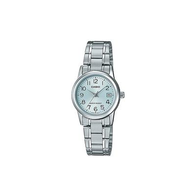 STANDARD Series, Fashionable, Business, Retro, Literary and Versatile, Classic Pointer, Date Display, Blue Dial, Waterproof, Quartz LTP-V002D-2B