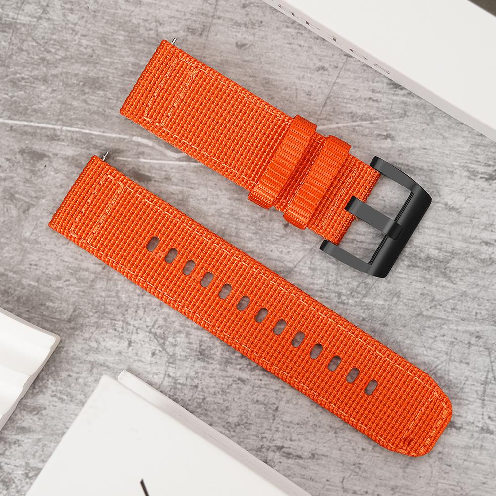 For Huawei Watch GT 5 Pro 46mm/Xiaomi Watch S4 Watch Band 22mm Nylon Woven Strap