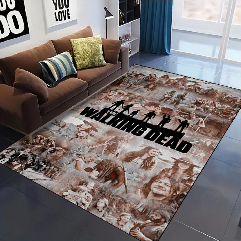 Walking Dead Carpet Rug for Living Room Bedroom Home Sofa Decoration,Kids play Non-slip Floor Mat