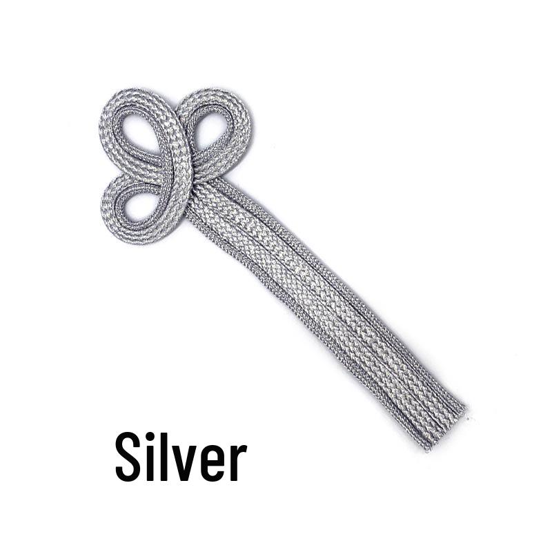 Handcrafted Gold & Silver Long-Handle Three-Leaf British-Style Double-Breasted Button for Performance Clothing Customization