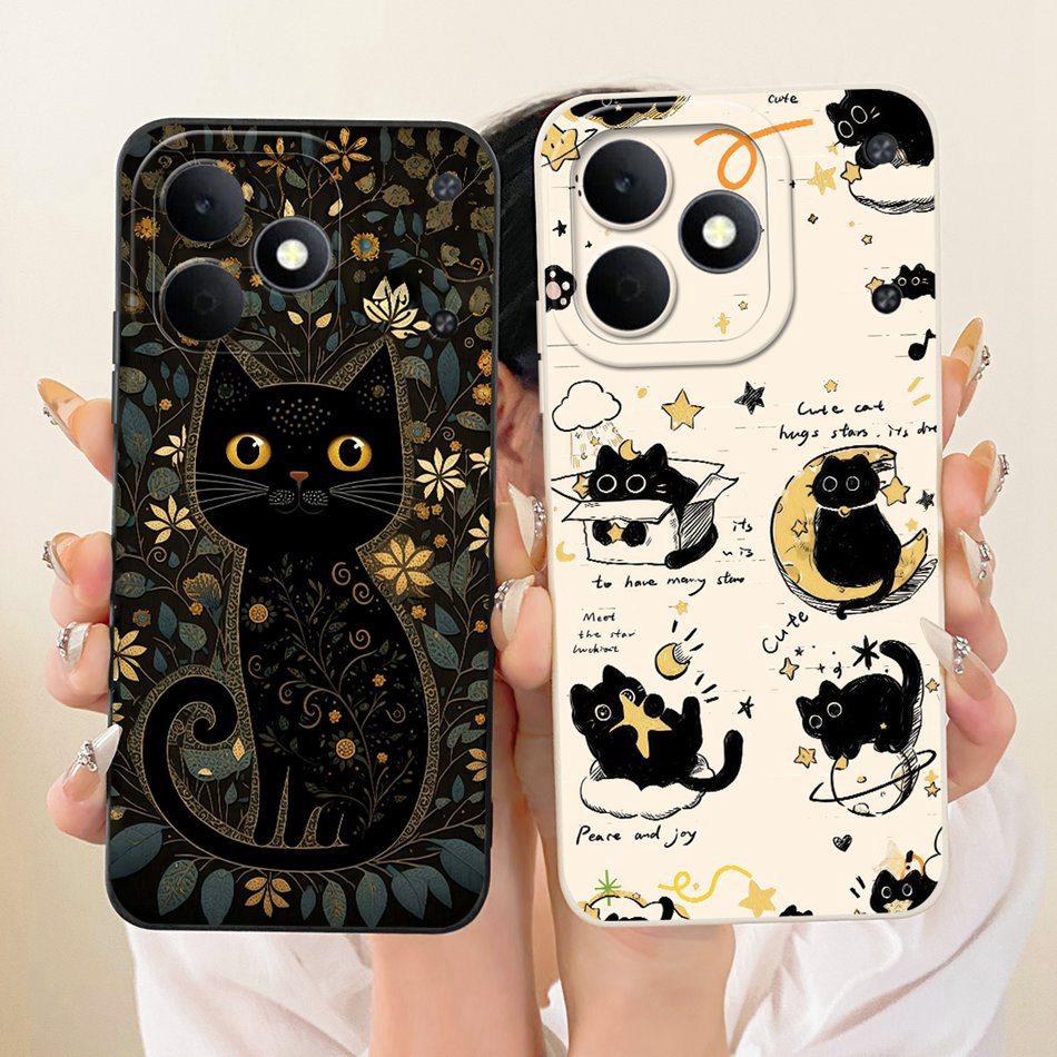 Für Realme Note 80 RMX5388 Niedliche Katze Blume Cartoon Handyhülle Für Realme Note80 4G Weiche Silikonhüllen Stoßfänger
