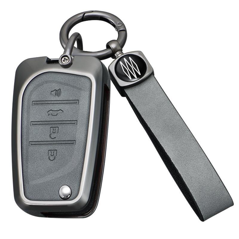 Car Zinc Alloy Leather Flip Key Case Cover Holder For Toyota RAV4 RAV-4 Levin Camry Reiz Highlander Corolla VA2 Accessories