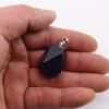 Natural Crystal Rough Stone Polyhedral Perfume Bottle Pendant Rough Stone Polished Crystal Essential Oil Bottle Necklace N769