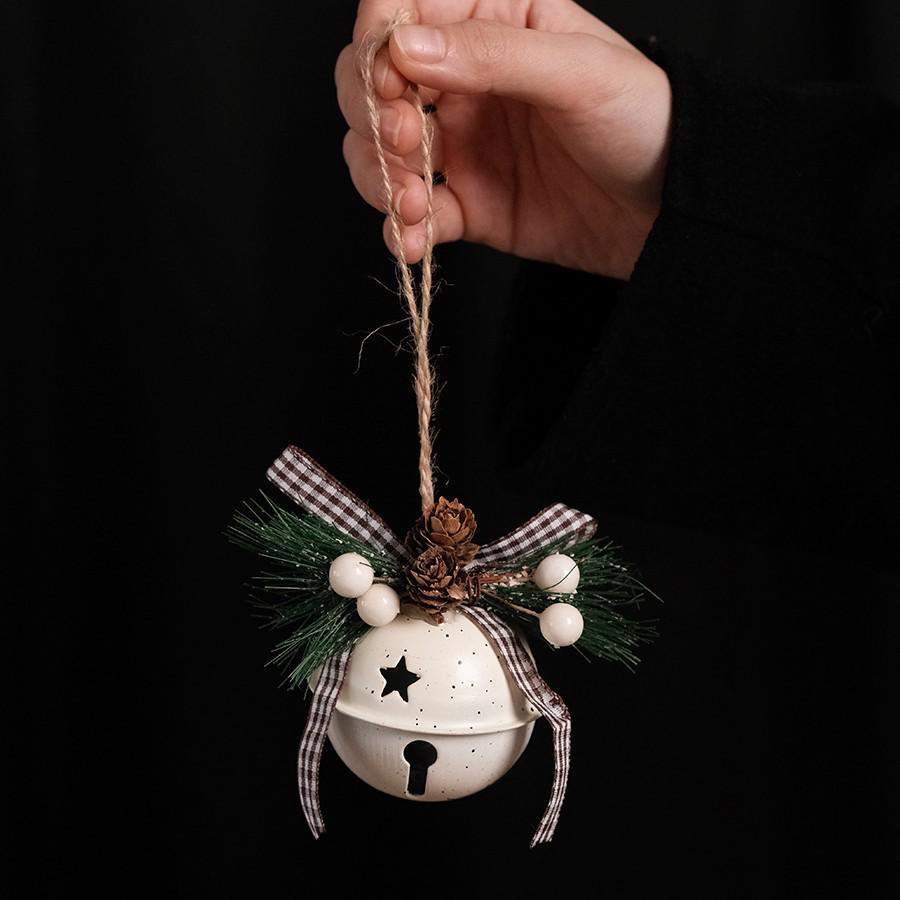 Nordic Style 3D Bell Christmas Tree Ornaments - Simple Decorations for Christmas Eve Gifts.