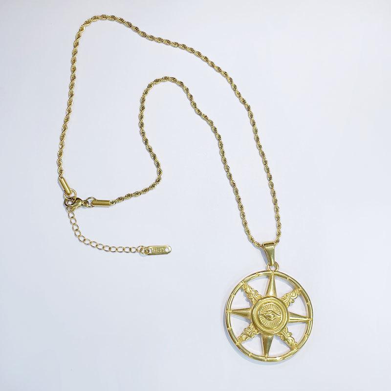 Light Luxury Fashion Octagram Necklace Personalized Design Titanium Steel Necklace Does Not Fade Versatile