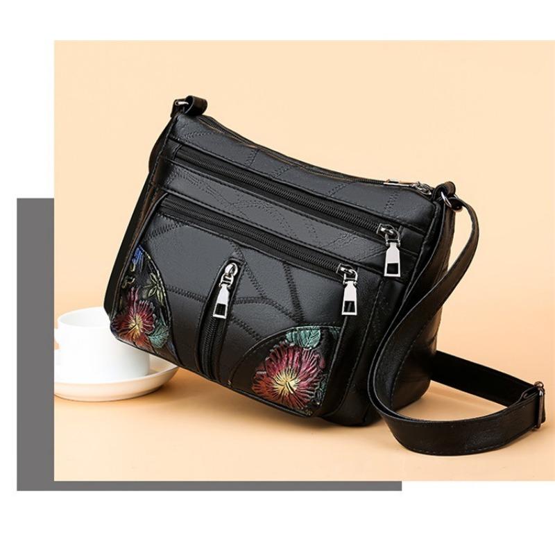 Patchwork Embossed Mom Bag New Large Capacity Shoulder Bag Crossbody Bag Korean Fashion Trendy Casual Bag Women