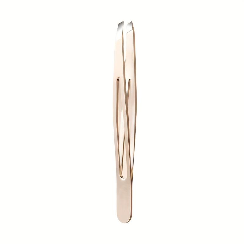 

1pc Professional Beauty Tweezers - Heavy-Duty Precision Tips, Non-Slip Grip for Eyebrows, Eyelashes, Facial Hair, Beard, Durable