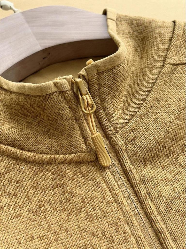 Warm Fleece Outdoor Mountain Style Stand-Up Collar Jacket for Couples