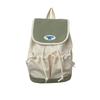 Schoolbag College Students Contrasting Color Backpack Commuting Simple New Versatile Backpack Primary School Students Travel Research Small Fresh 