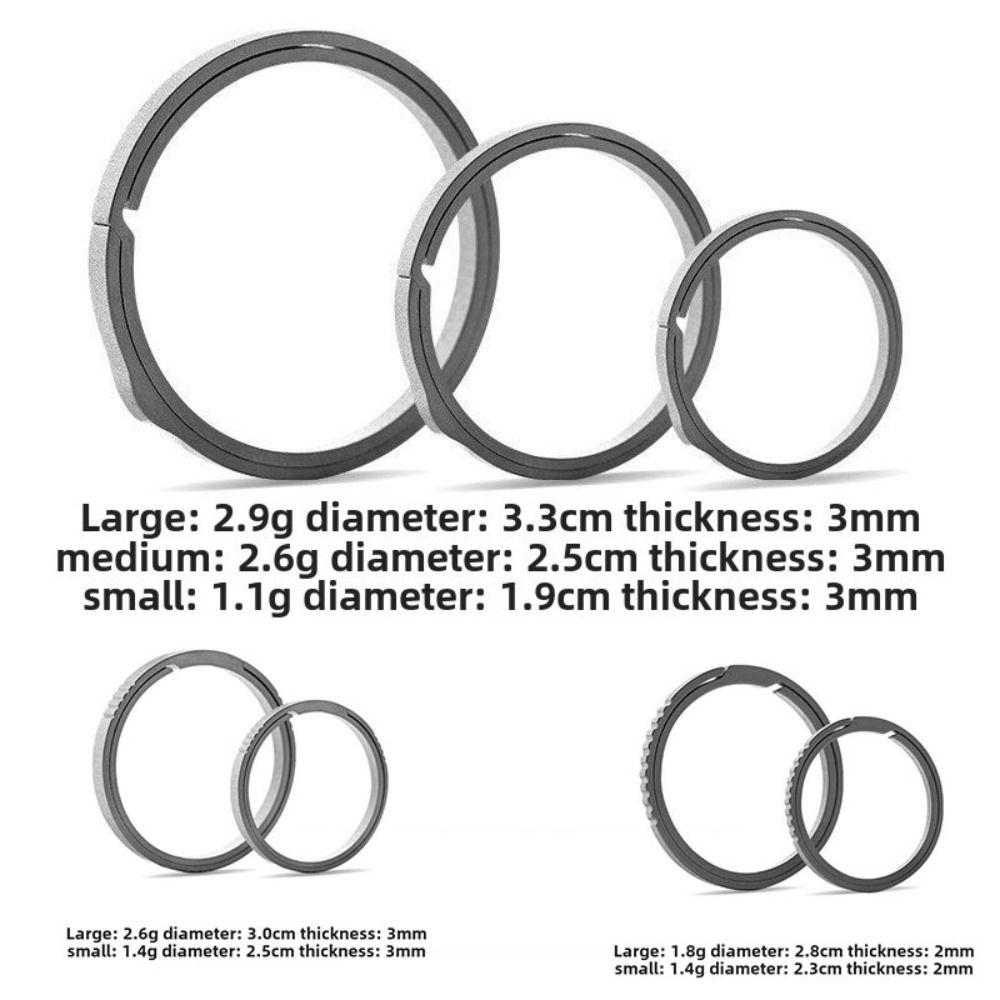 Simple Keychain Buckle Stylish Split Keychain Ring Portable Carabiner Keychain  Connecting Clasps