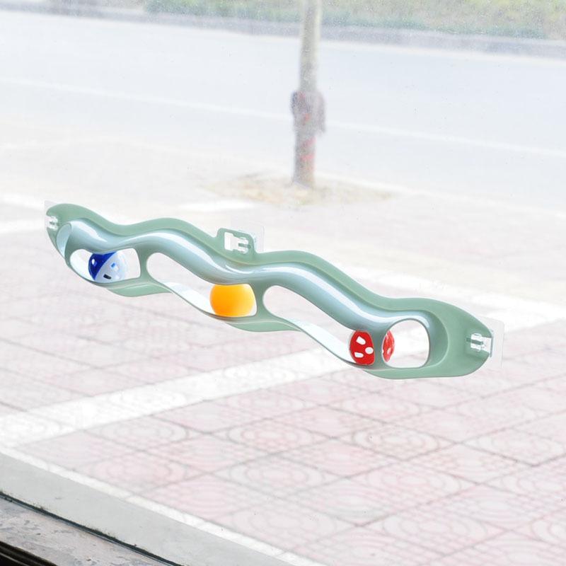 

Cat Windowsill Toy Clear Suction Cup Wall Toy Track Window Sucker Ball Cat Track Ball Toy Cat Suction Cup Ball розовый