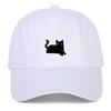 Black Cat Embroidery Soft Brim Baseball Cap - Unisex Summer Sun Hat, Outdoor Hip Hop Style