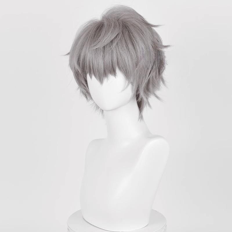 Till Cosplay Anime Alien Stage Cosplay Prop  Wig Silver Grey Hair Men Conmic-con Christmas Holloween