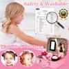 Flybay Kids Girls Makeup Realistic Washable Cosmetics Set for Girls and Princess Pretend Play Cosmetics Pretend Play Makeup Kit with Cosmetic