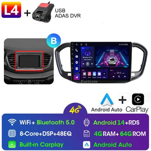 Fortress  For LADA Vesta NG 2025 Car Radio Multimedia Video Player Navigation stereo GPS Android 13 No 2din 2 din dvd