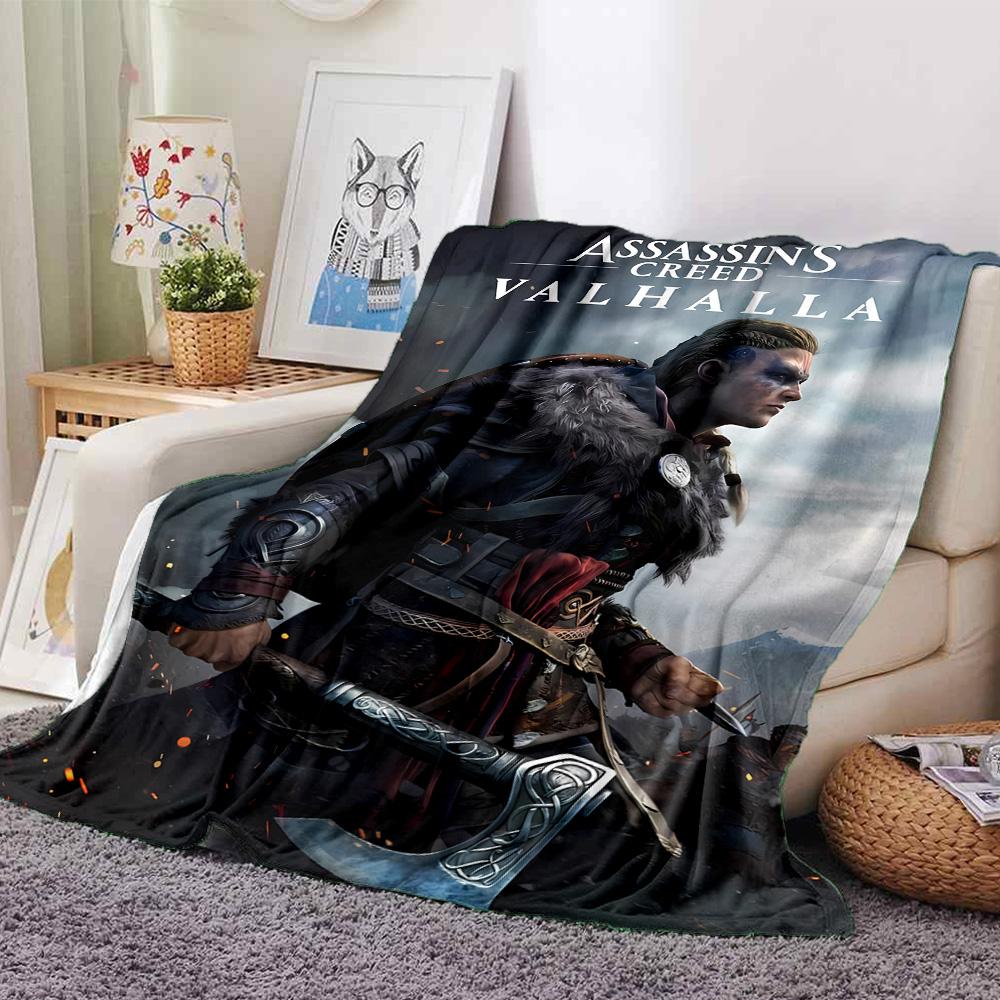 1pc Blanket - A-Assassin's Creed  Print Design,Lightweight Blanket for Sofa,Bed- Soft &Warm,Gift for All Seasons