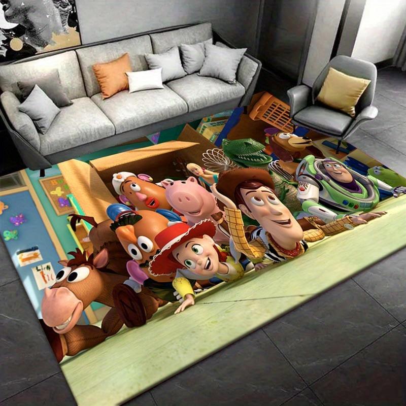 1pc Toy Story Pattern Area Rug Soft Flannel Floor Mat for Living Room,Office,Bedroom and Carpet,Sofa Coffee Table Floor Mat