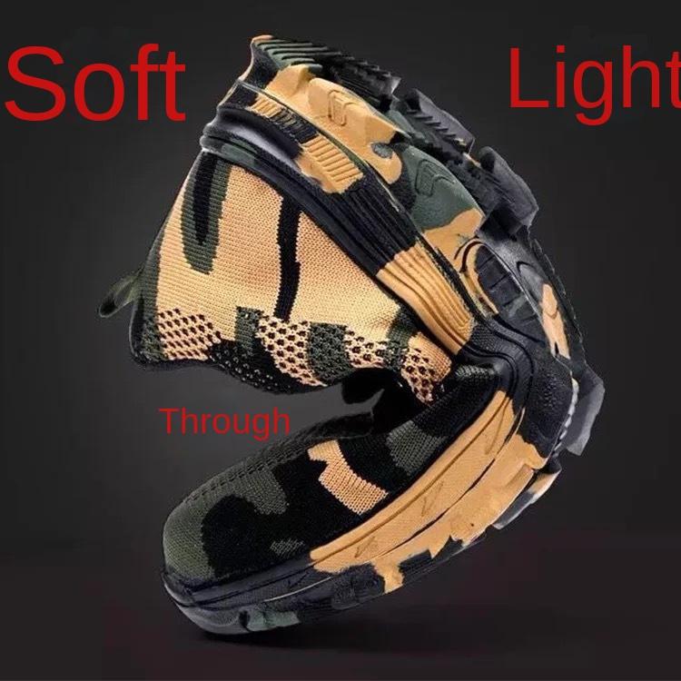 Labor Insurance Shoes Men's Anti-smashing, Anti-piercing, Non-slip, Breathable and Wear-resistant, Steel Baotou Safety Protective Shoes