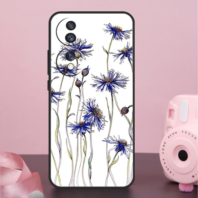 Yellow Cosmos Flowers Lavender Case For Honor 200 400 Pro 50 70 90 X9a X9b X9c X9d X8b X8c Win Magic 7 Lite 5 6 8 Pro Cover