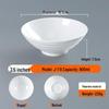JingJingRS A5 White Melamine Noodle Bowl