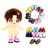 1 Pair Handmade 12 BJD Doll PU Shoes Fashion OB11 Leather Shoes Ob11 Doll Sandals  EXO Doll