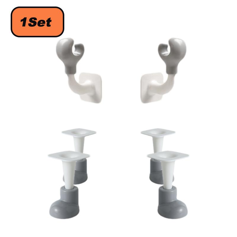 Creativity Hook Self-Adhesive Box Decorative Hook Holder Set Cute Cartoon Hand Foot Shape Hooks for Tissue Box Trash Can Stand