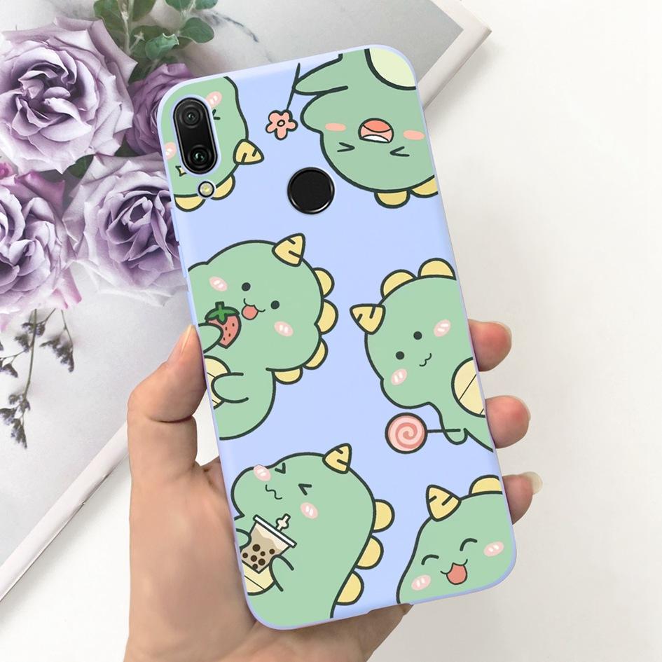 For Huawei Y9 2019 Case JKM-LX2 JKM-LX3 Cover Cute Cat Heart Dinosaur Capa Soft Slim Coque For Huawei Y9 Prime 2019 STK-L21 Case